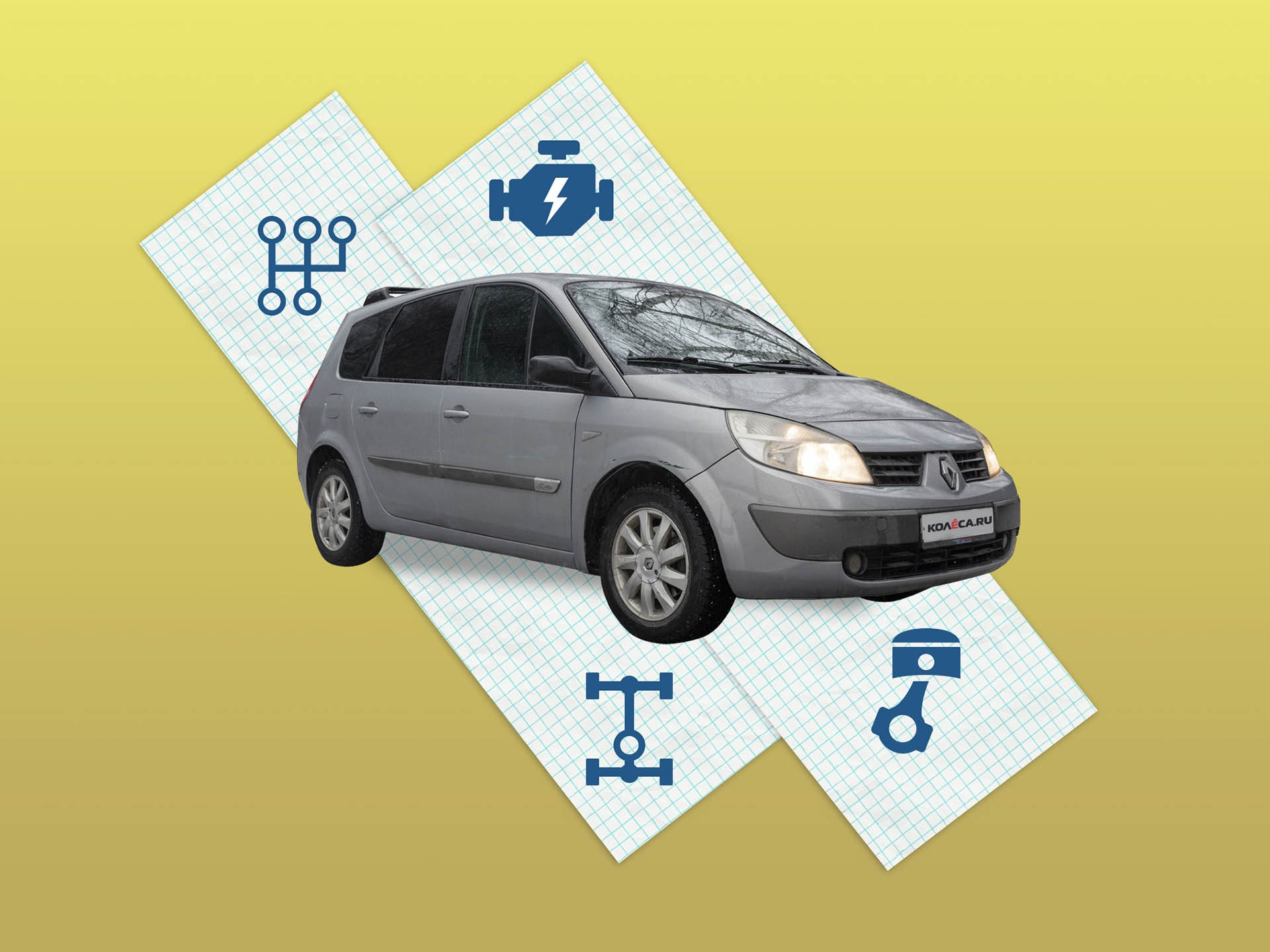 Renault Scenic II (2003-2009) цена, технические характеристики, фото, видео тест-драйв