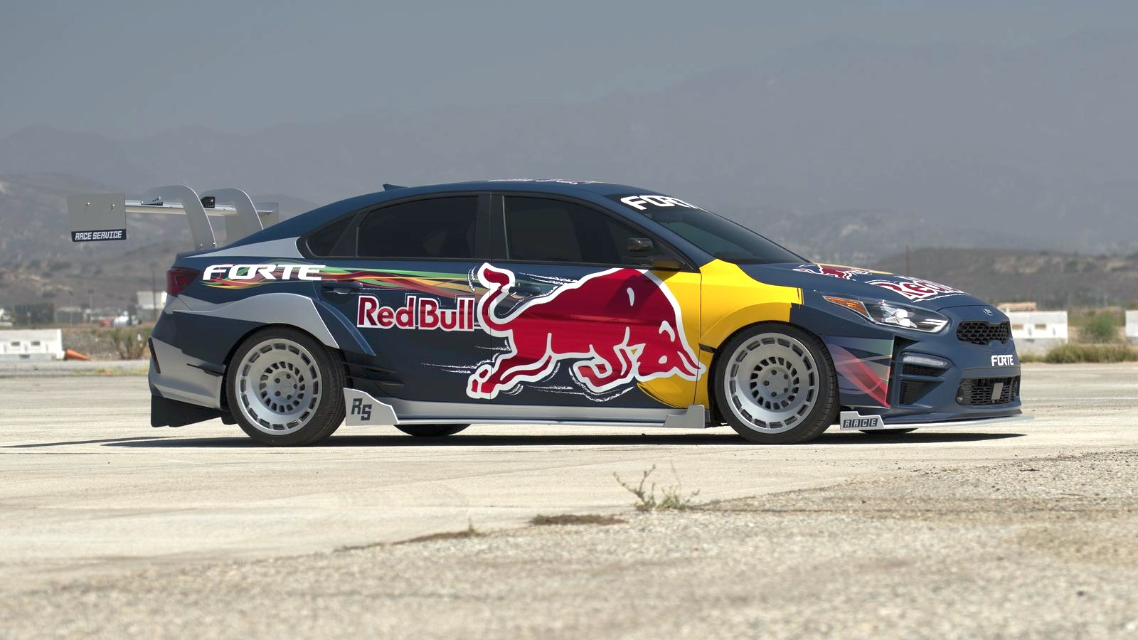 Kia Forte Red Bull Drift Car