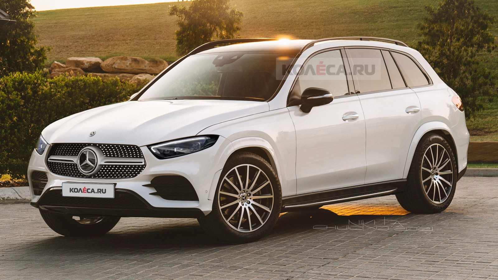 Мерседес внедорожник 2020 GLE Benz белый