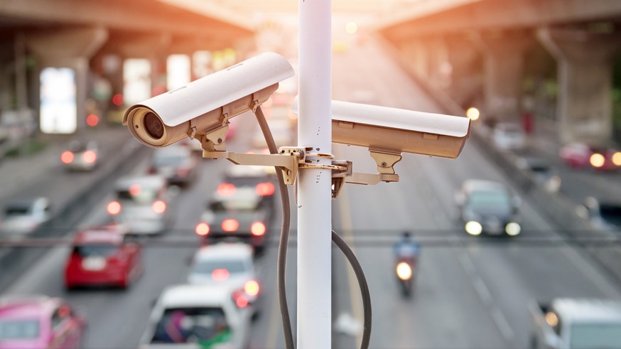 traffic security camera.