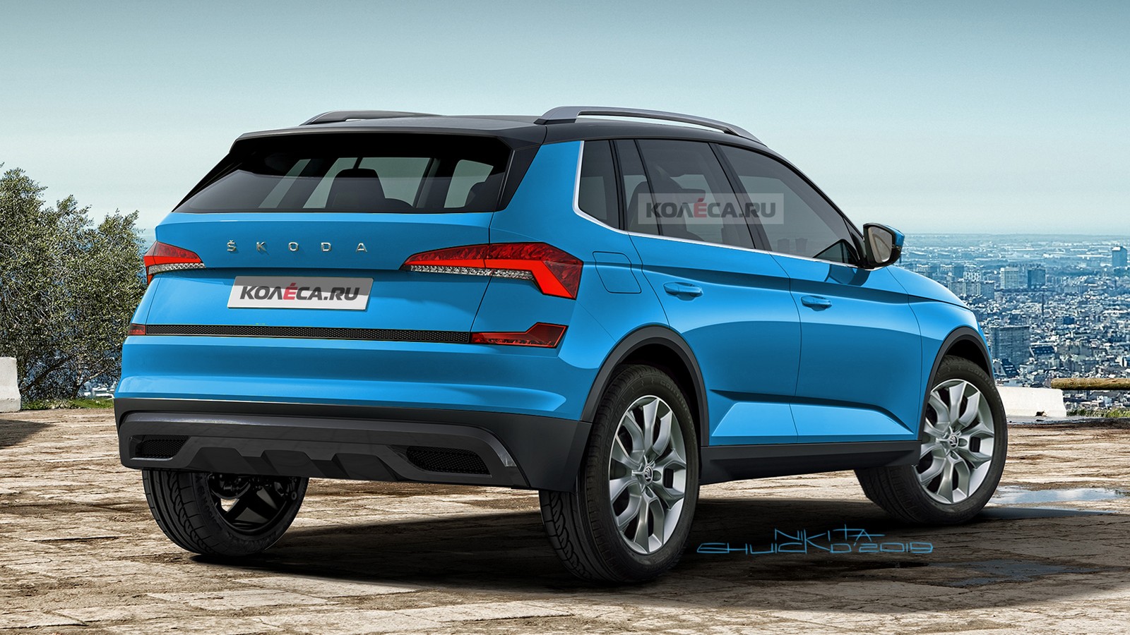 Skoda Kamiq, рендер Колёса.ру