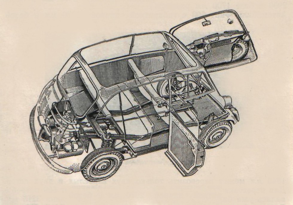 Заз 965 размеры чертеж