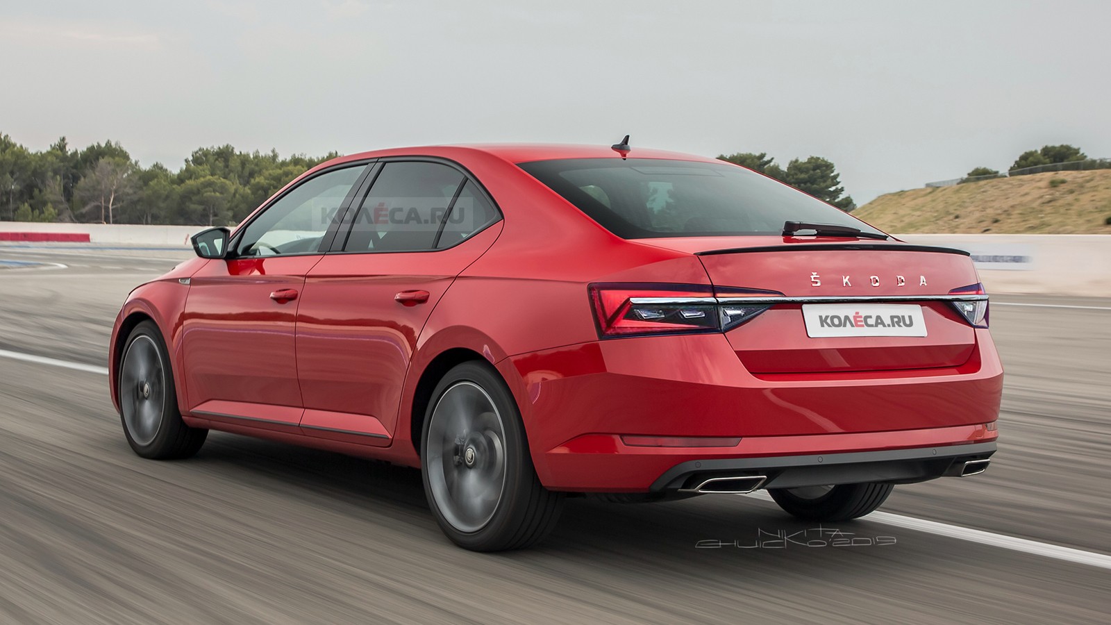Skoda Superb new rear1