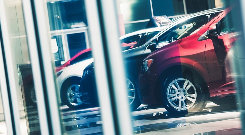 Car Dealer Window Shopping