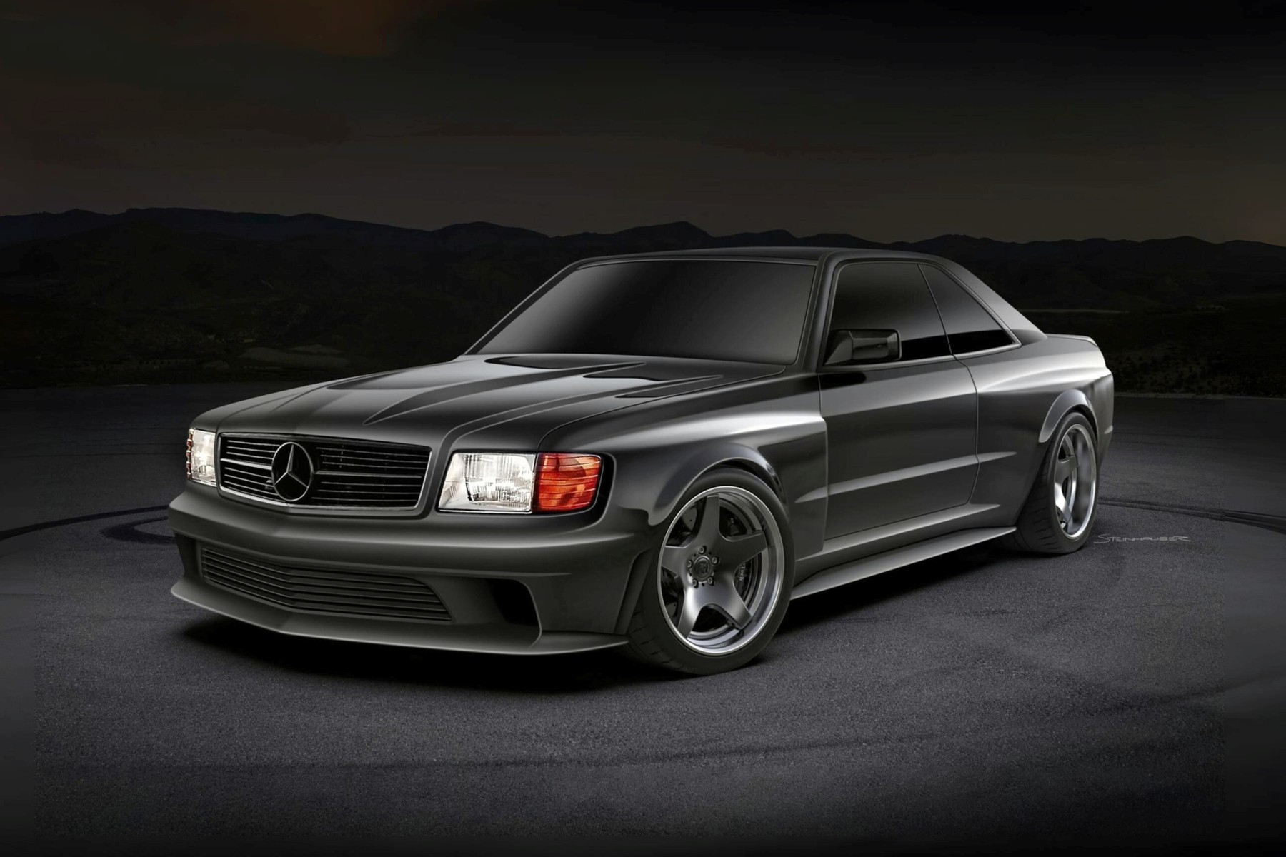 RENNtech Sledgehammer: толстый рестомод с 7,5-литровым V12 на базе Mercedes-Benz C126