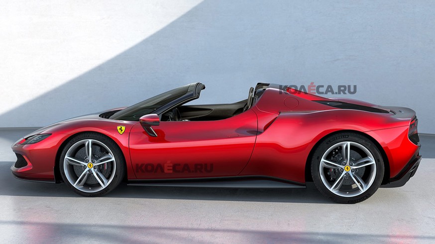 Ferrari может представить 296 GTB Spider: первое изображение спорткара