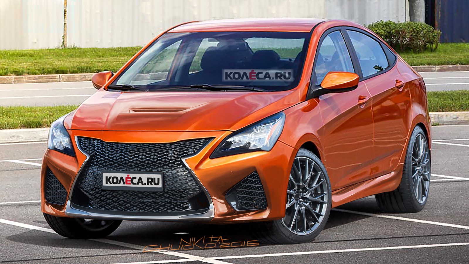 Hyundai Solaris RC F front