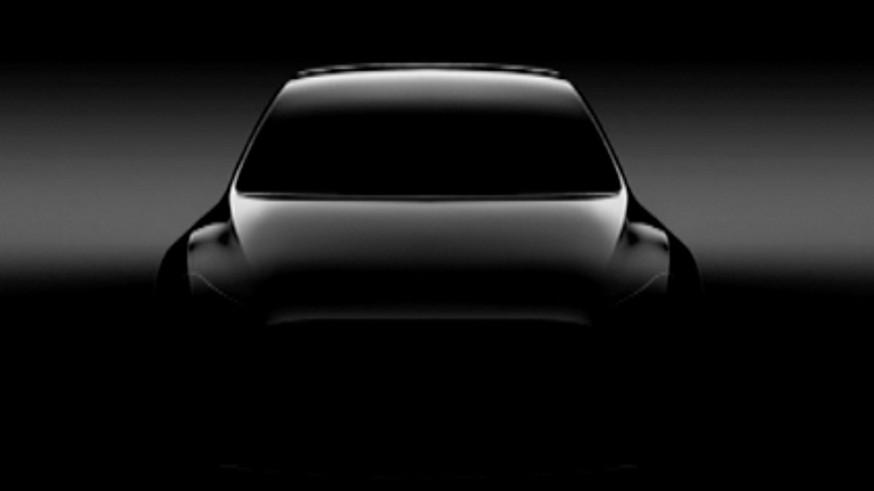 На фото: тизер Tesla Model Y
