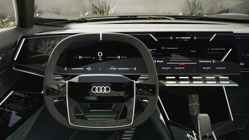 Будущее Audi: марка показала концепт двухместного родстера Skysphere с раздвижным кузовом