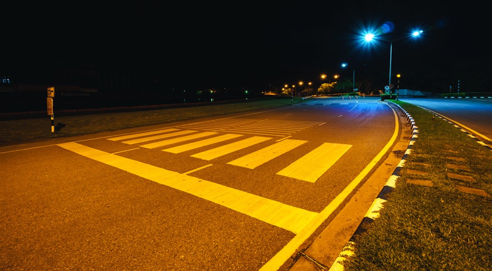 Crosswalk at night