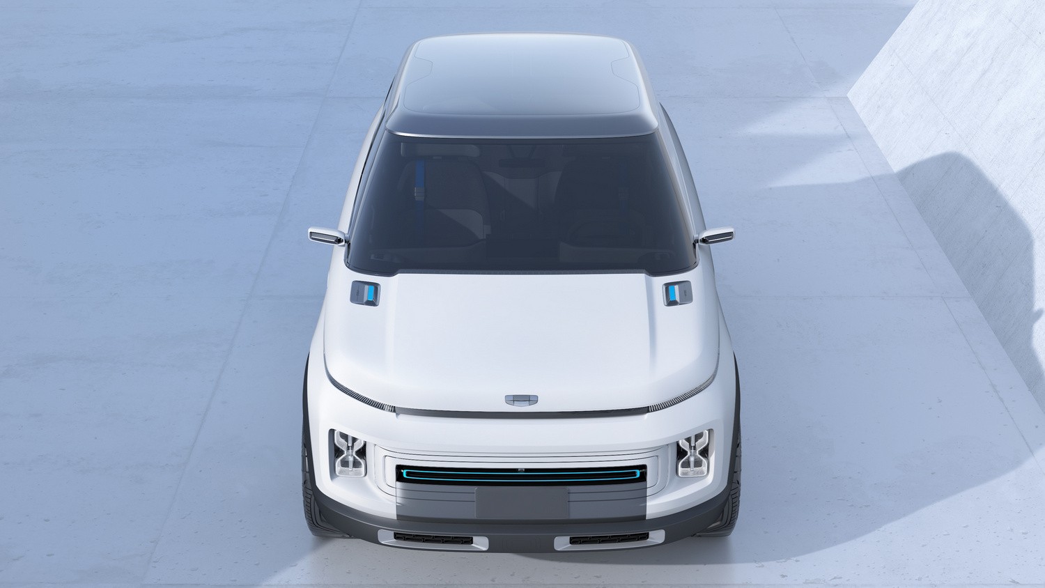 Концепт Geely ICON на улице