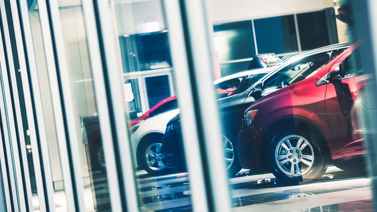 Car Dealer Window Shopping