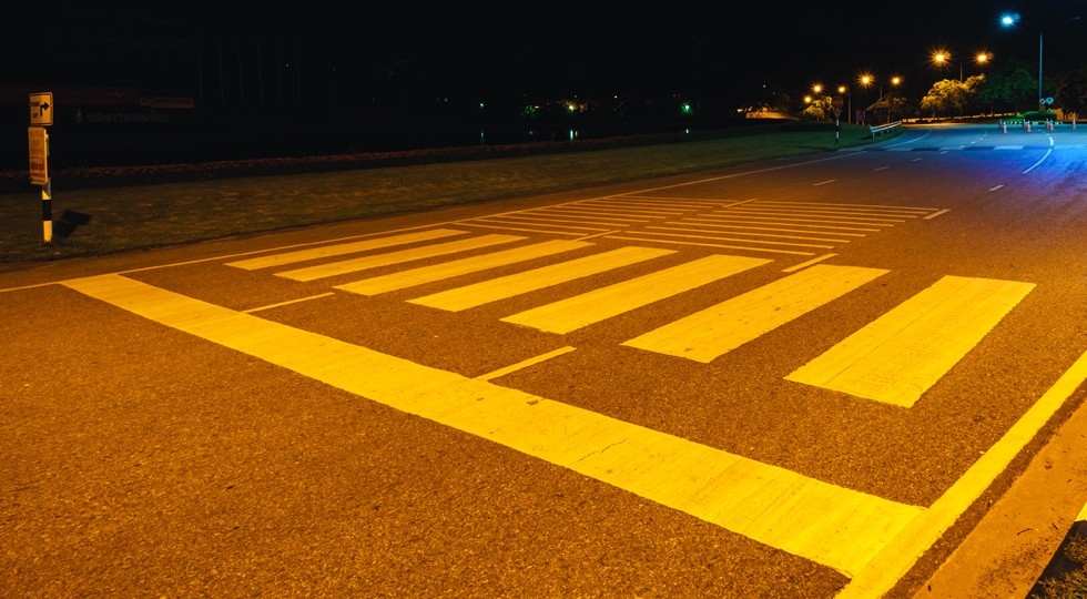 Crosswalk at night