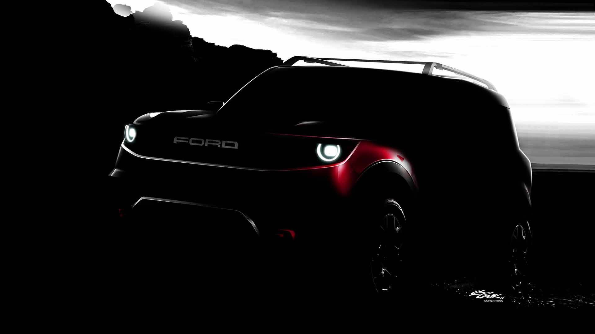 Тизер будущего брутального компактного внедорожника Ford