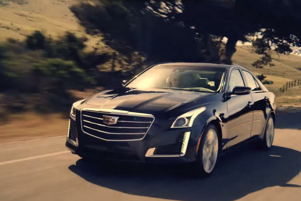 Обновленный Cadillac CTS показали в рекламе