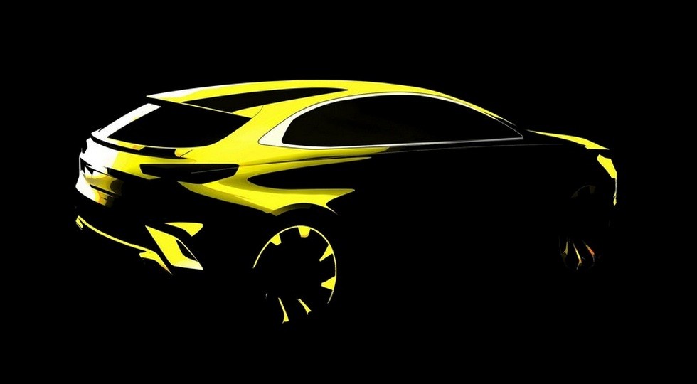Дизайн-скетч кроссовера на базе Kia Ceed