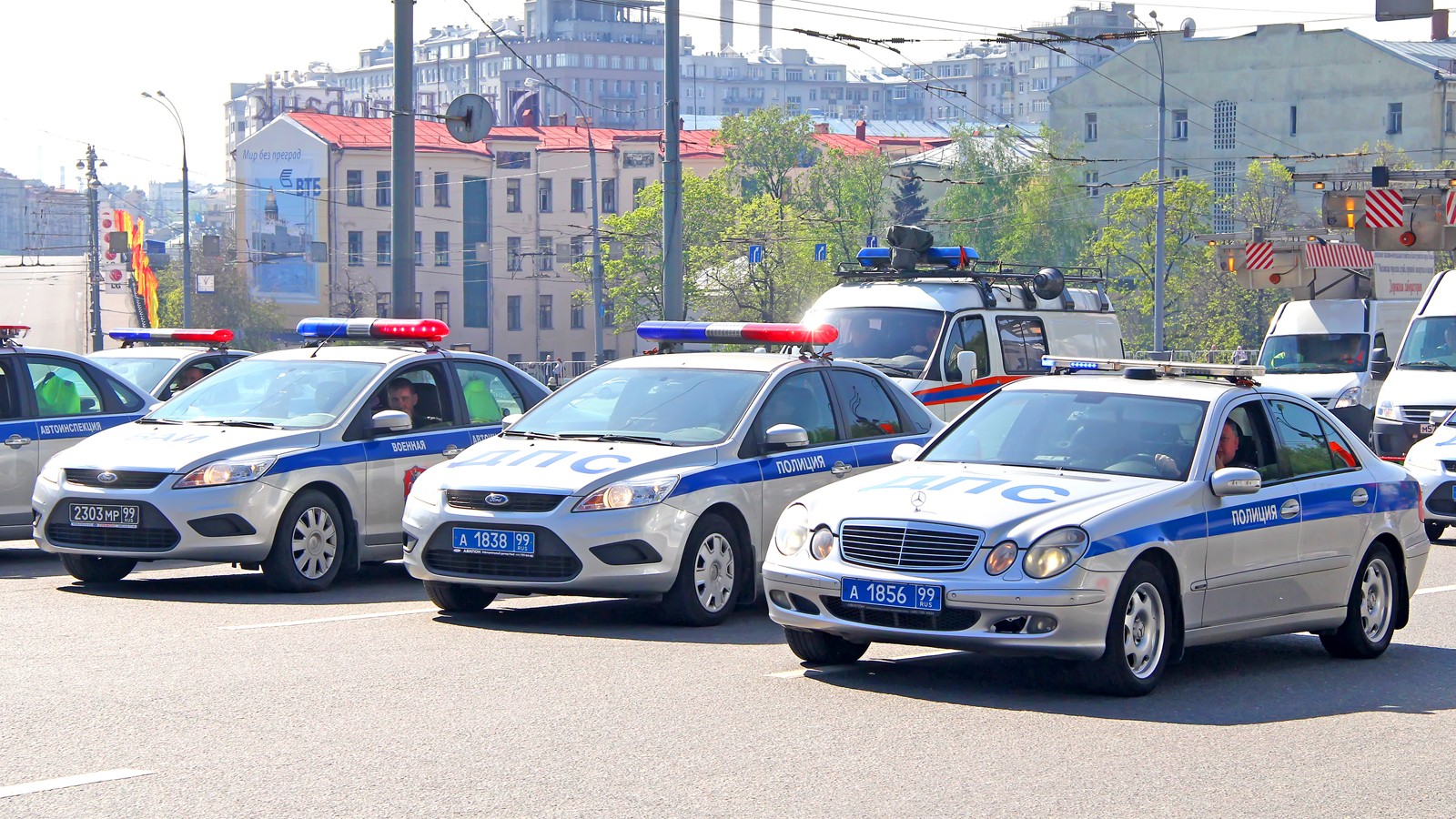 Police cars