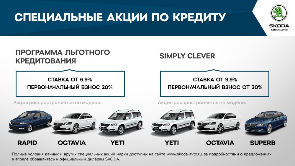Специальные предложения для владельцев SKODA в апреле (2)