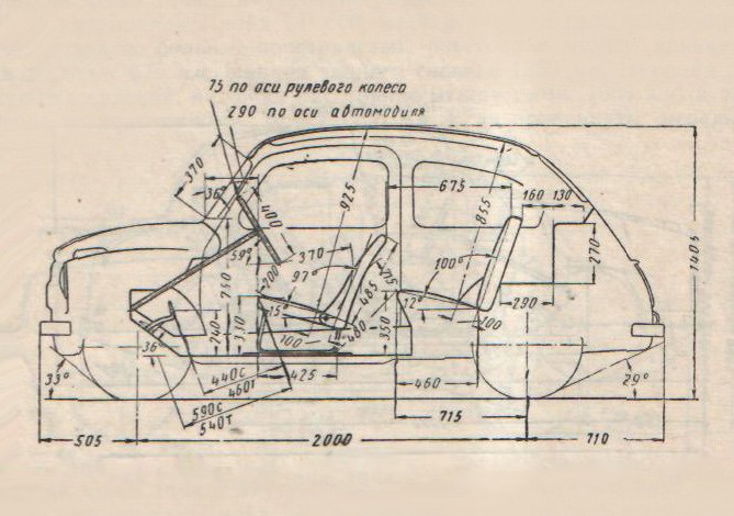 Чертеж заз 965