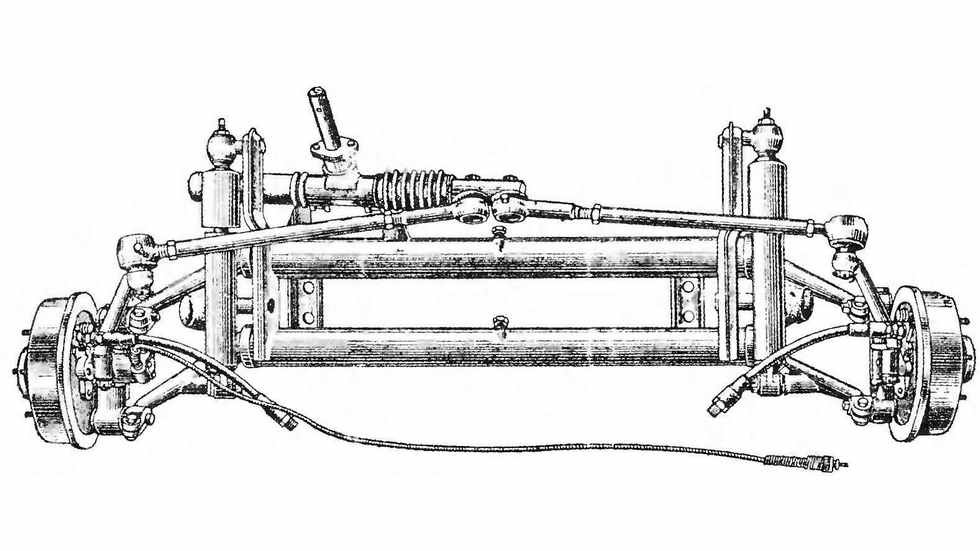 Независимая передняя подвеска была объединена с реечным рулевым механизмом в единый узел