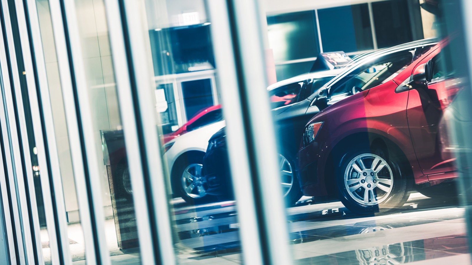 Car Dealer Window Shopping