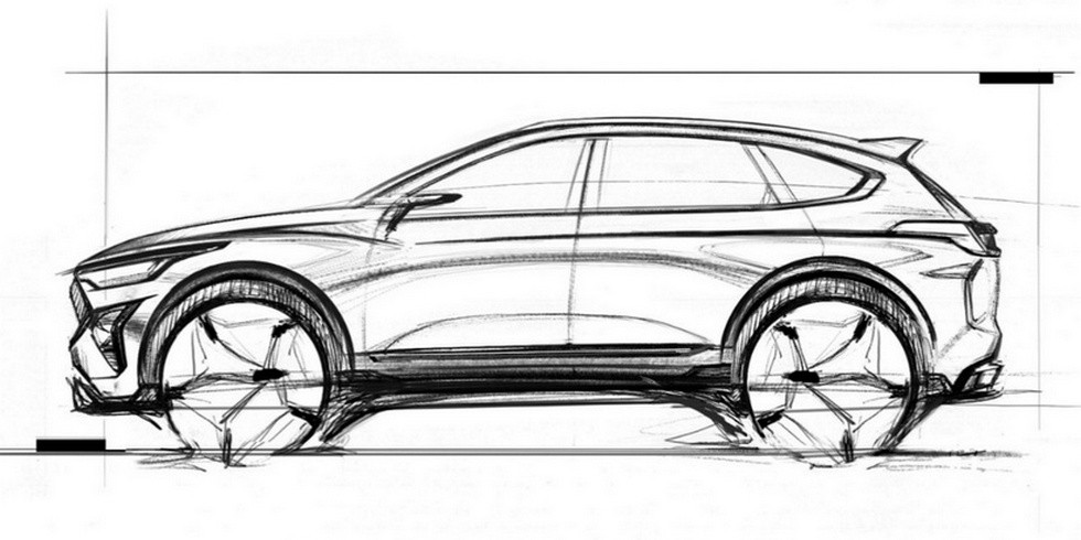 Haval показал новый кроссовер: к Большой собаке присоединится Красный кролик