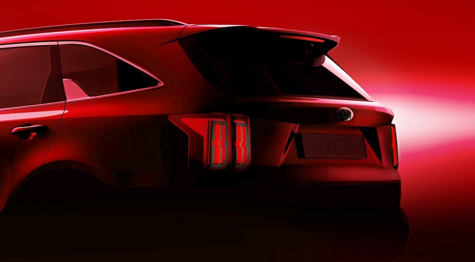 Kia засветила новый Sorento: премьера в марте, подтвержден гибрид с турбомотором