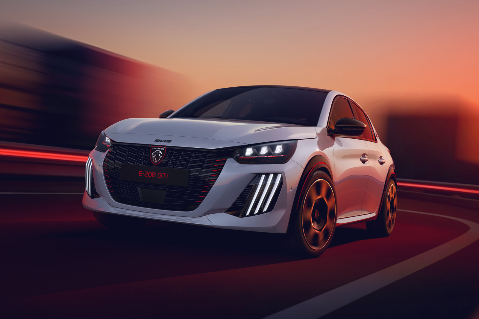 Серийный хот-хэтч Peugeot E-208 GTi: раскрыты внешность и салон