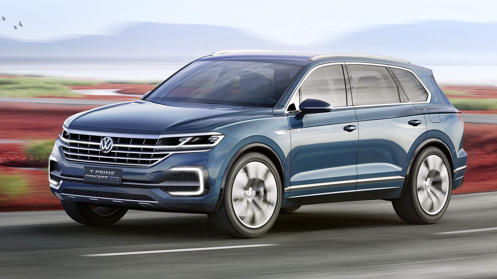 На фото: Volkswagen T-Prime GTE Concept. Он стал прототипом для нового Туарега