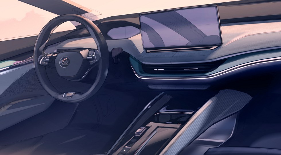 Кроссовер Skoda Enyaq: первые изображения салона. Саму модель тоже засветили