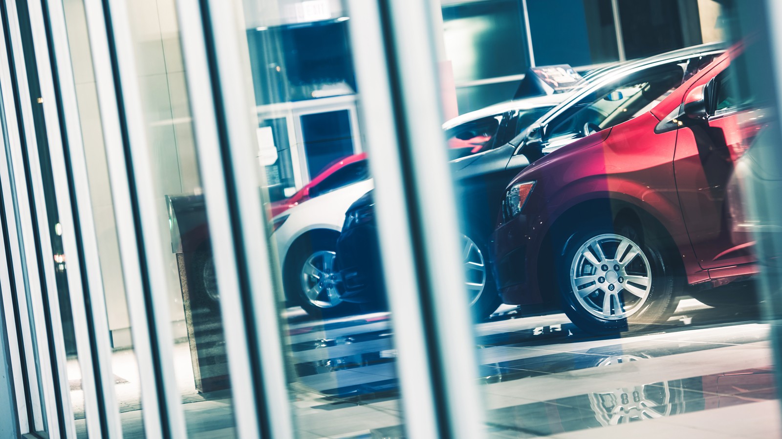 Car Dealer Window Shopping