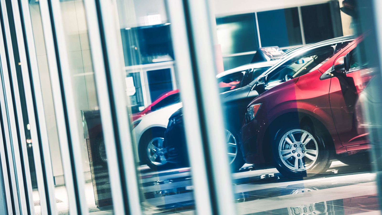 Car Dealer Window Shopping