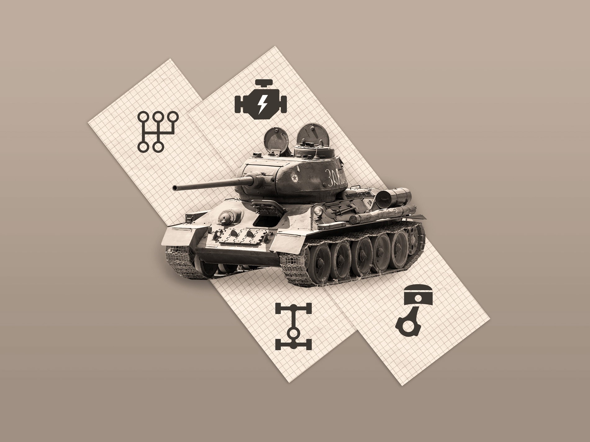 Танк Т-34 с пробегом: мотор и трансмиссия - – автомобильный журнал