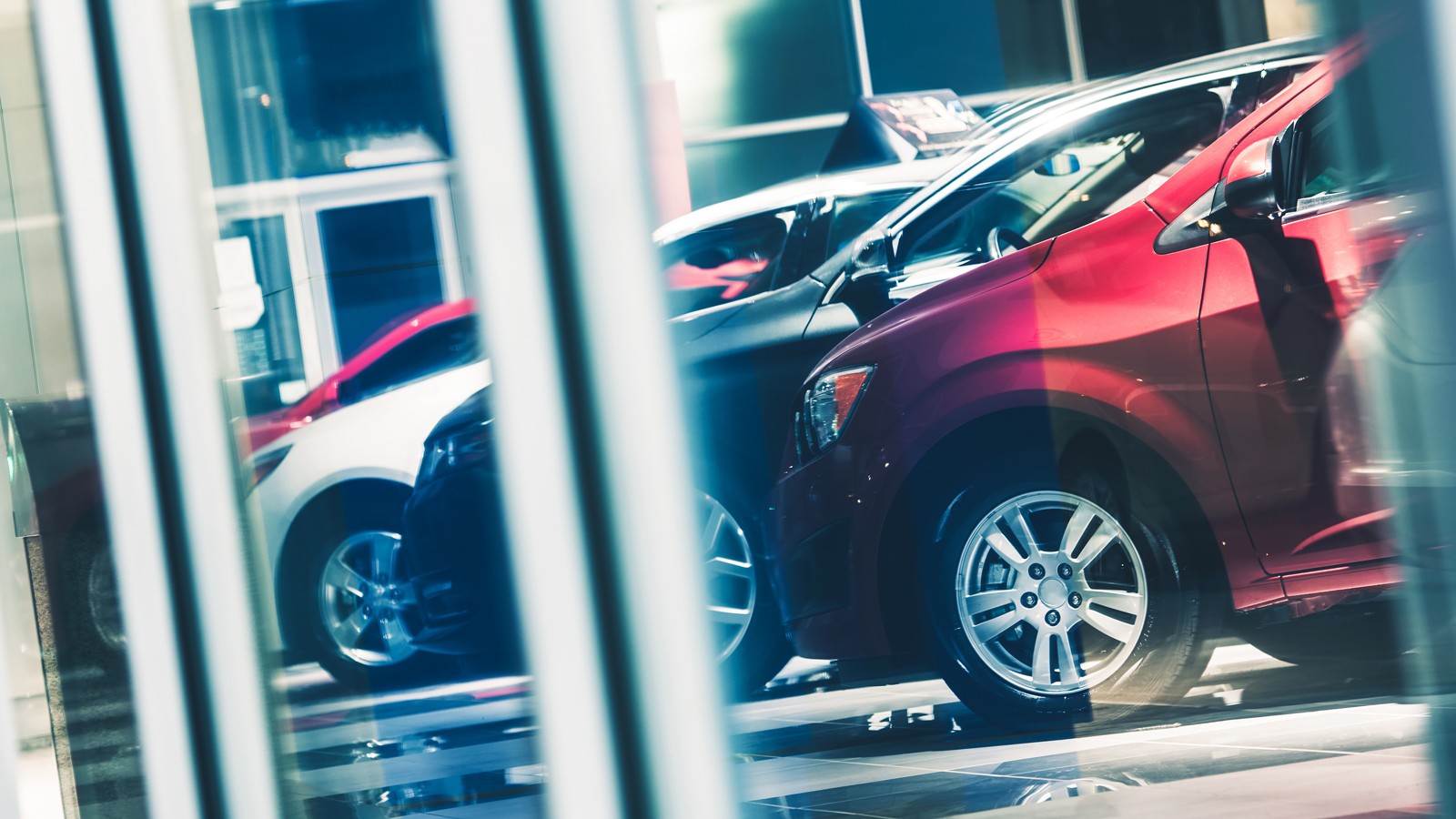 Car Dealer Window Shopping