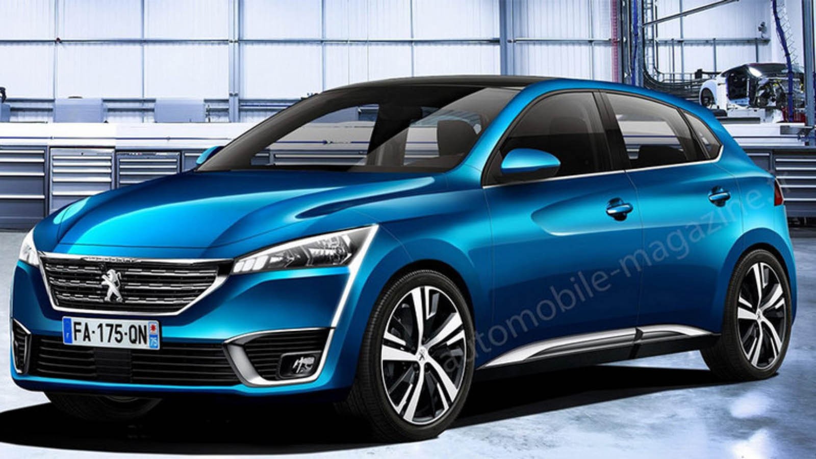 Рендер Peugeot 208 от automobile-magazine.fr