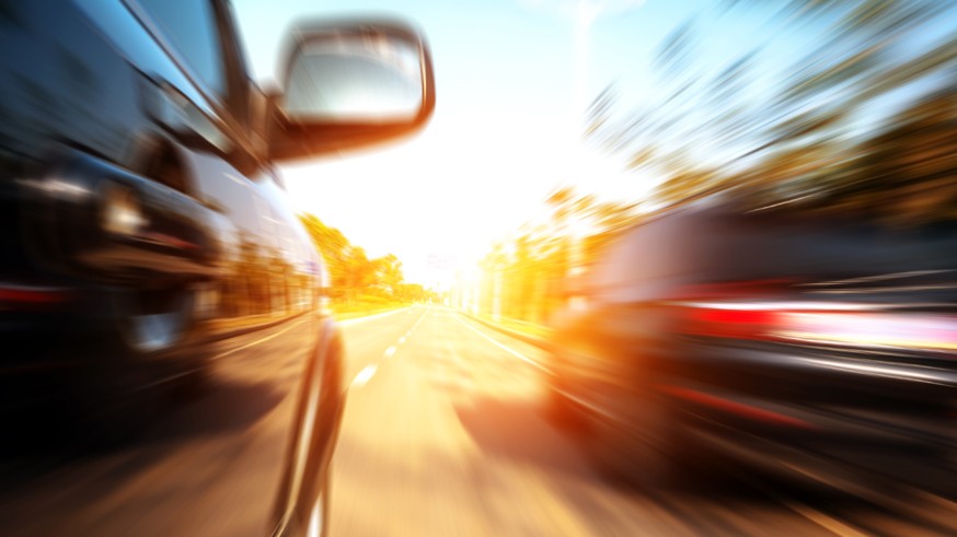 high-speed car
