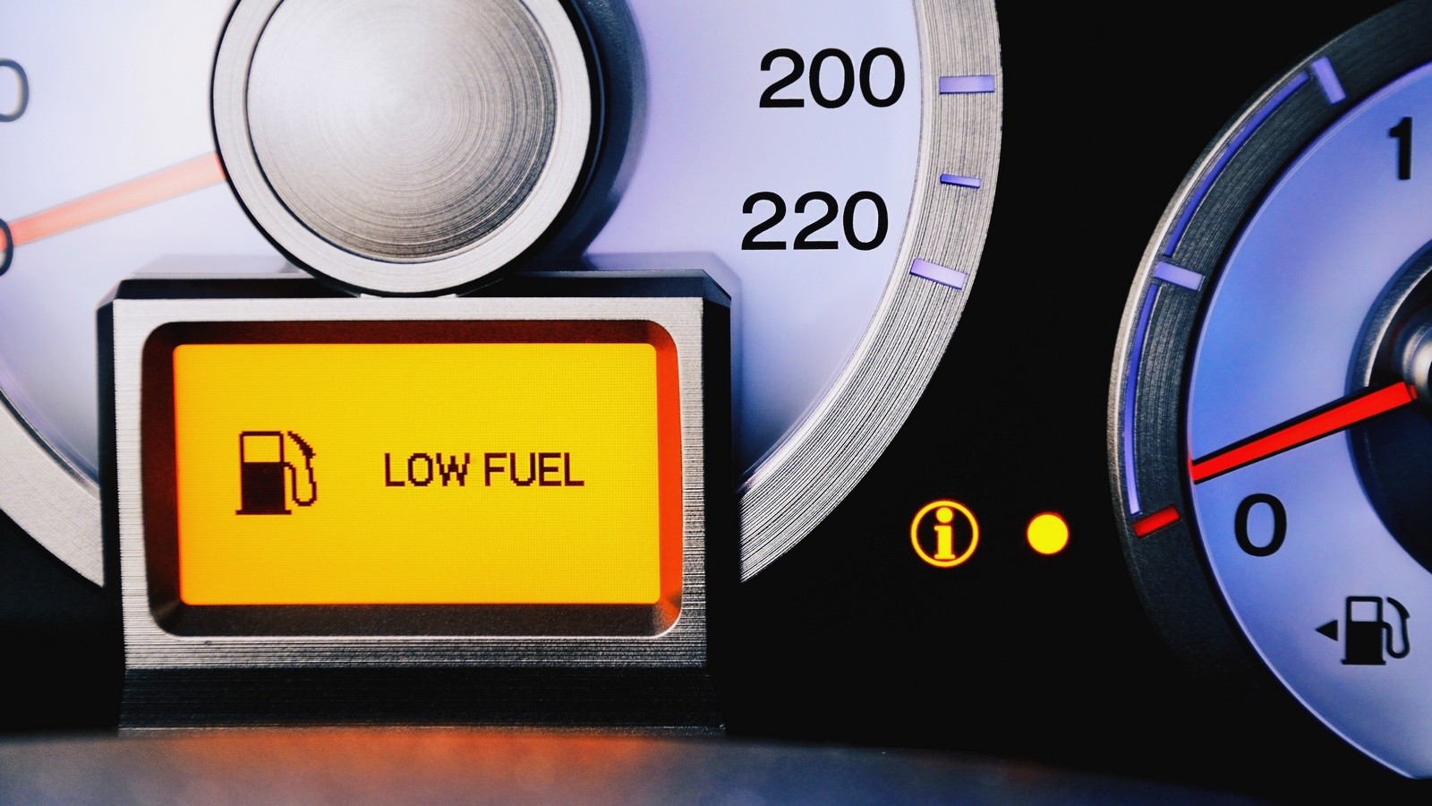 contrast image sensor fuel warning Low fuel level