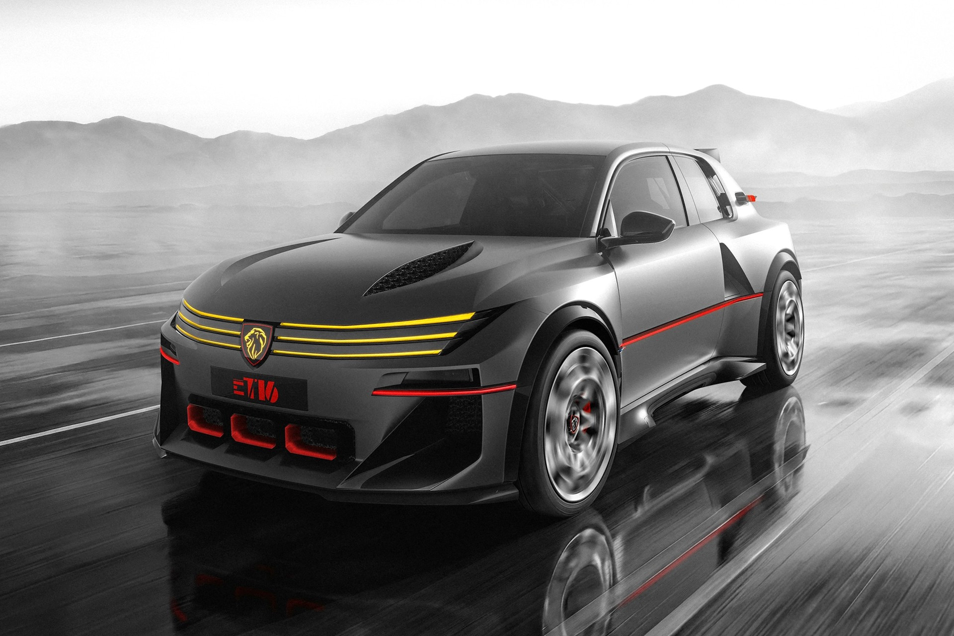 Peugeot E-T16: электрический хот-хэтч с динамикой суперкара предваряет новый Peugeot 208