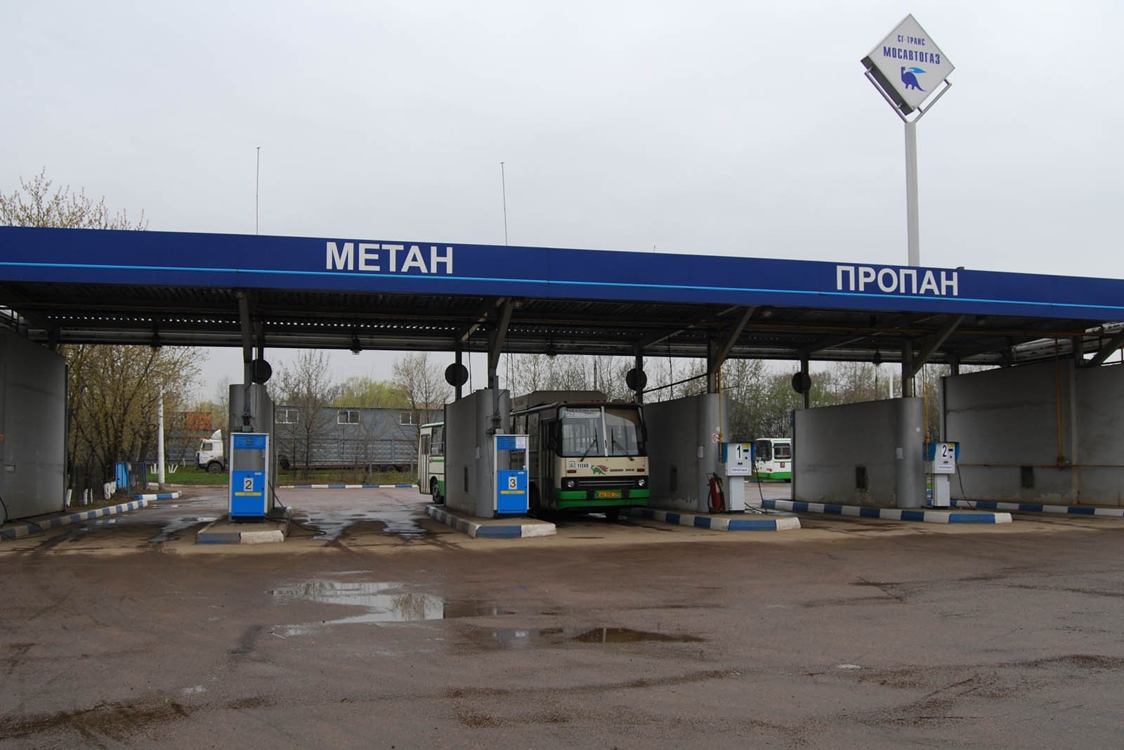 Заправка газель на метане