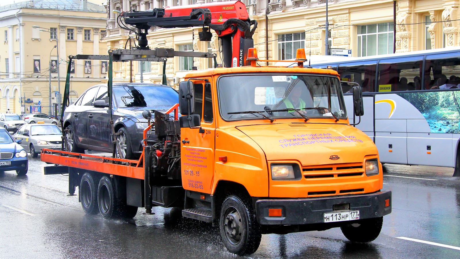 Эвакуация авто без номеров