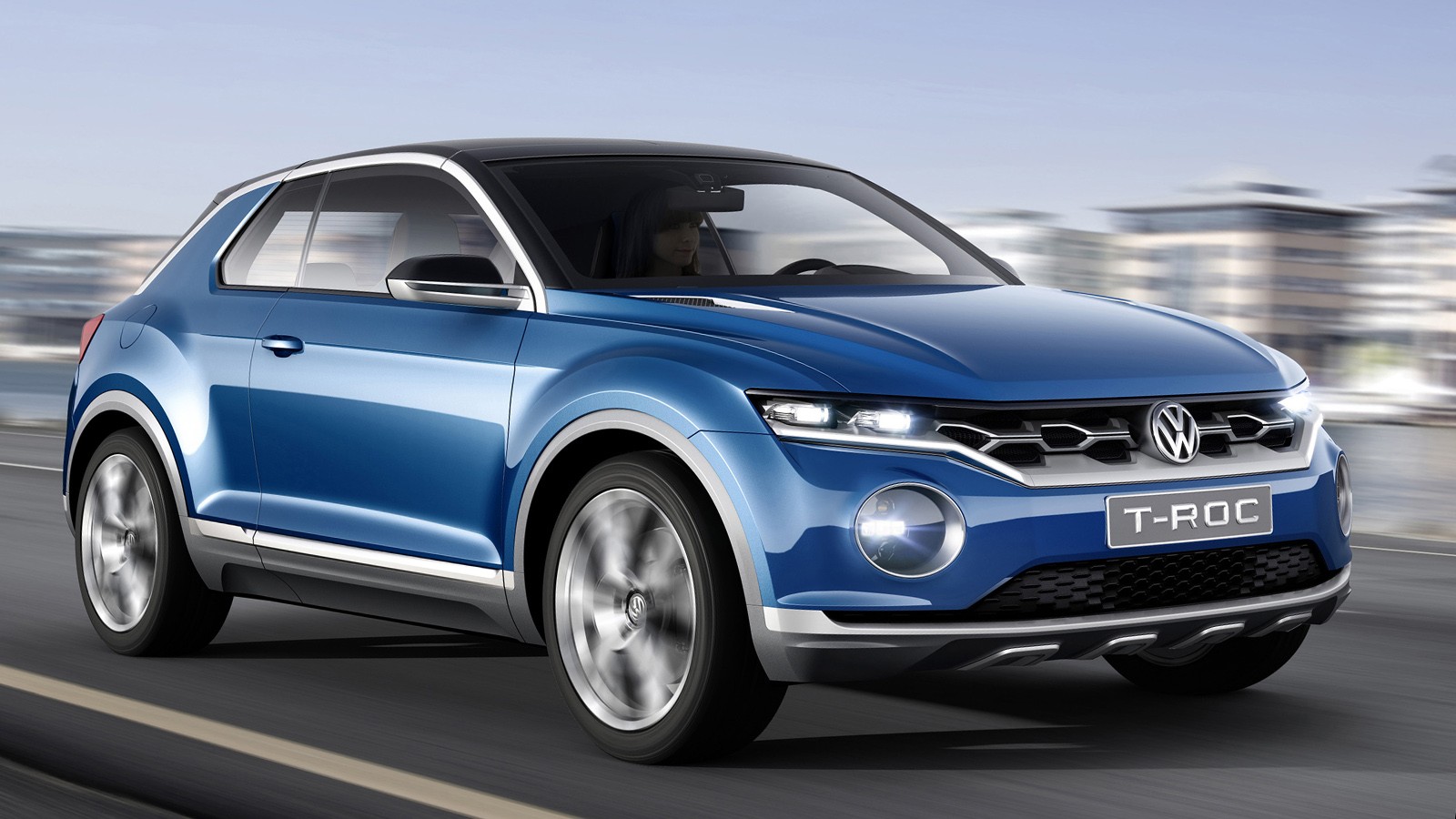 На фото: концепт VW T-Roc 2014 года. Не исключено, что серийная версия будет ближе к другому прототипу — T-Cross Breeze