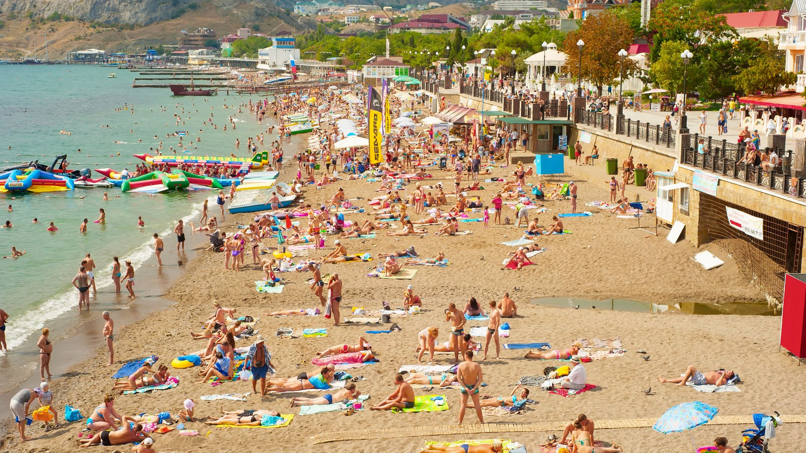 Crimea beach in the summer
