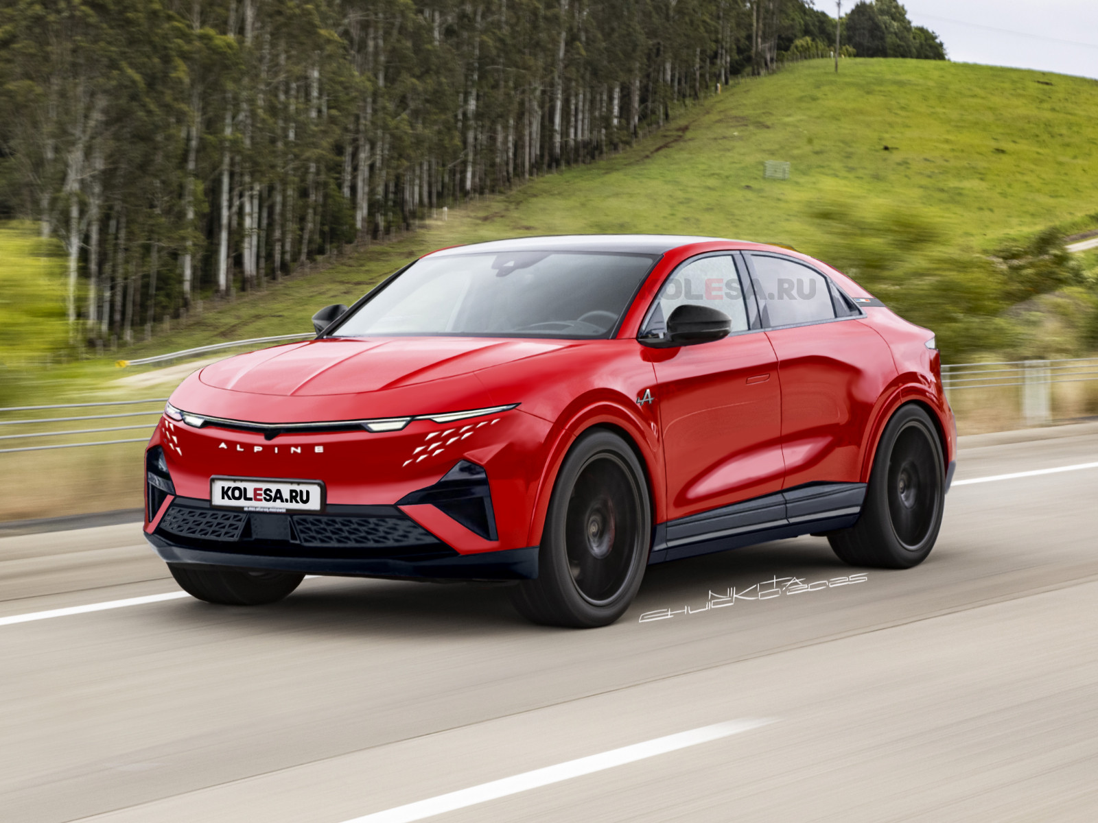 Серийный кроссовер Alpine A390: первые изображения