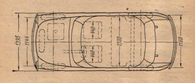 Заз 965 размеры чертеж