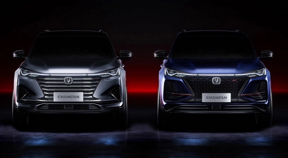 Слева - стандартный Changan CS75 Plus, справа - версия S