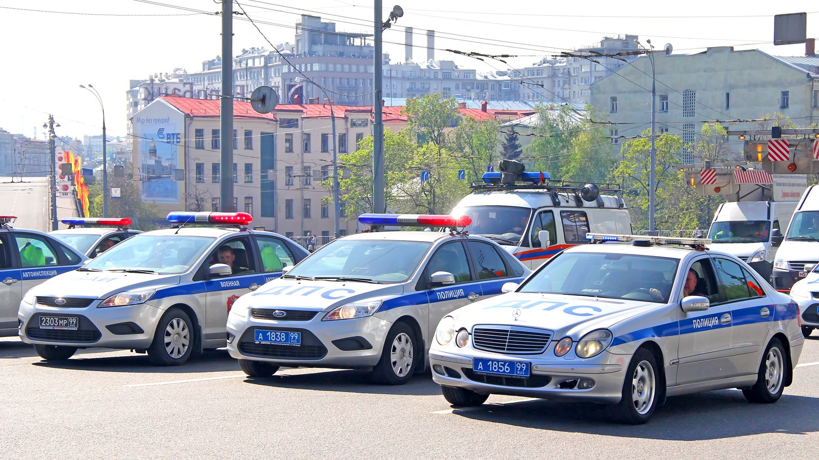 Police cars
