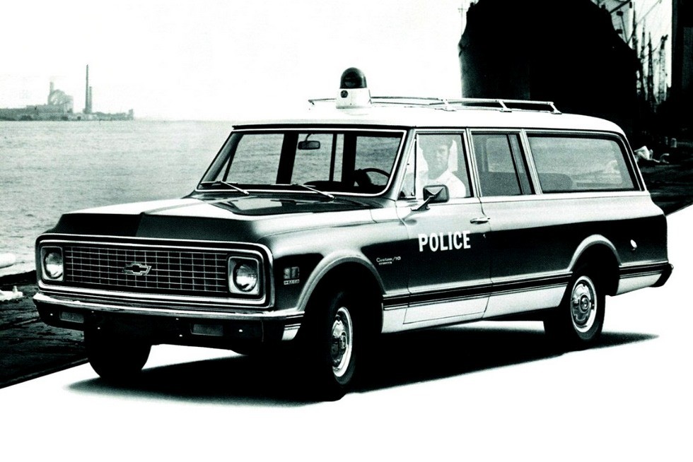 1972 chevrolet c10 suburban police 1