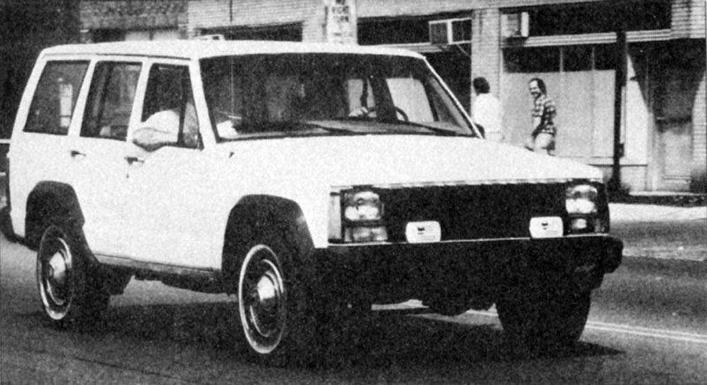 Предсерийный прототип Cherokee XJ не сильно отличался от товарных экземпляров