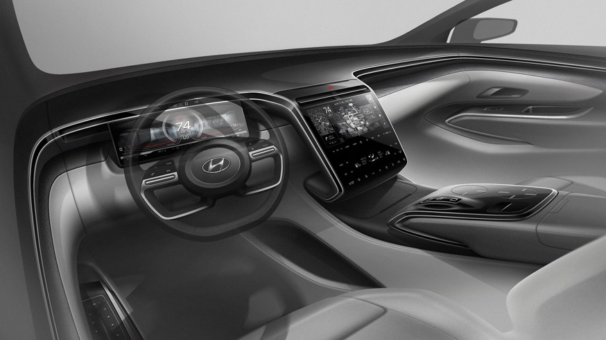 Hyundai Tucson нового поколения показался на официальных фото. Раскрыли и интерьер