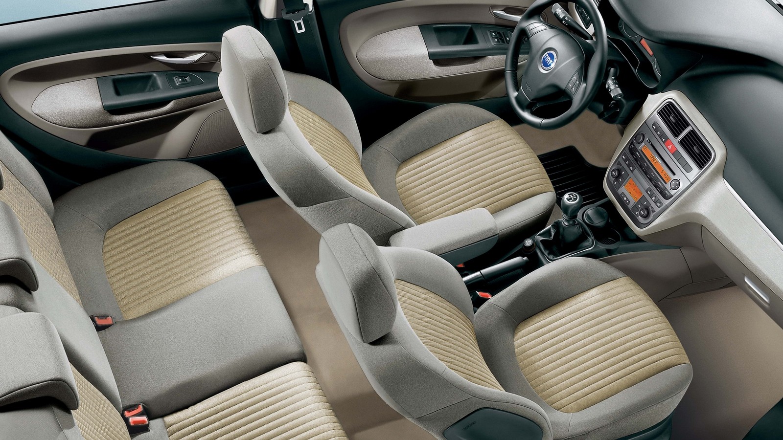 На фото: Интерьер Fiat Grande Punto 5-porte '2005–12